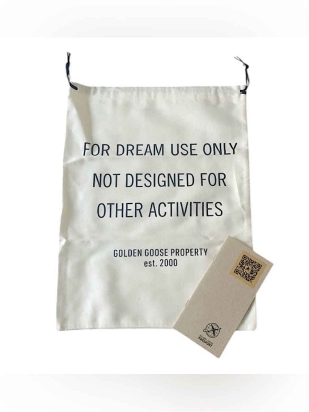 New GOLDEN GOOSE Original Shoe Dust Bag With Passport
